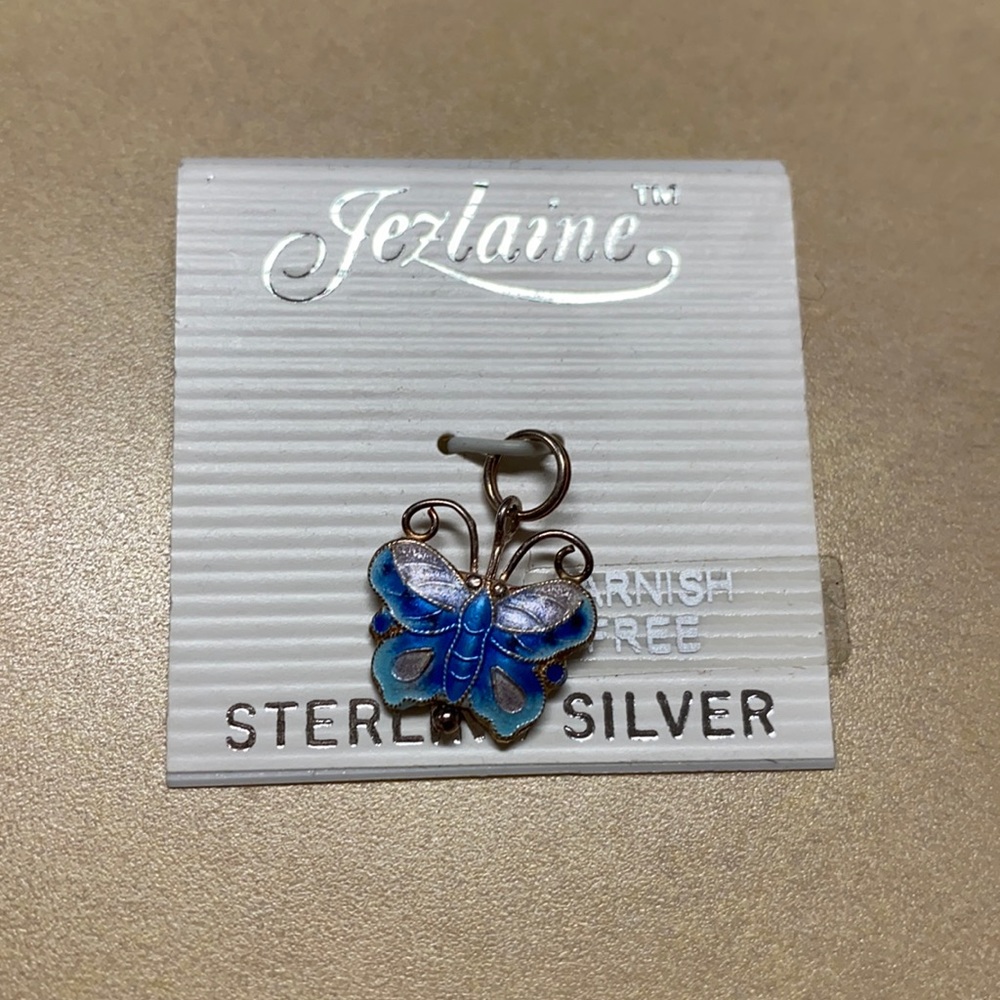 Sterling silver butterfly pendant. Brand new.